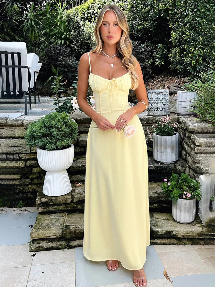Elegant Maxi Long Waist Wrap Dress Women