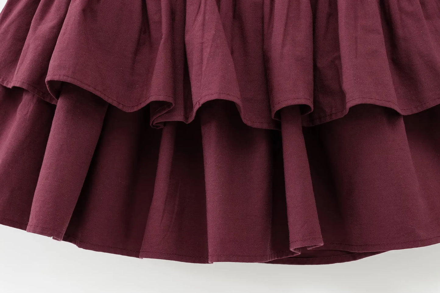 Fashion Women Solid Tierred Mini Dresses